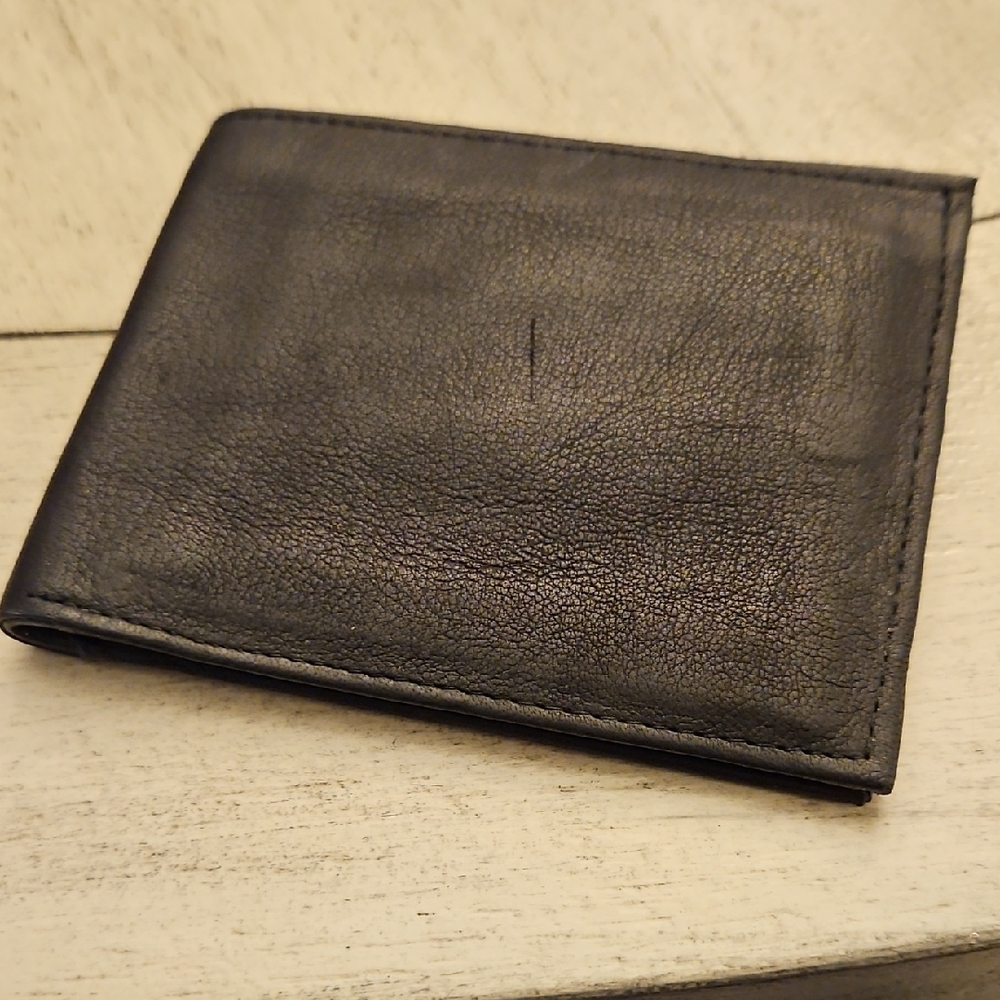 Men's Black Leather Wallet